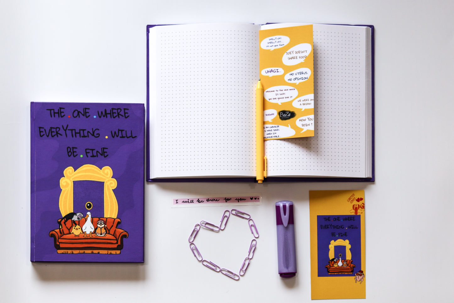 A5 Notebook FRIENDS (Blank)