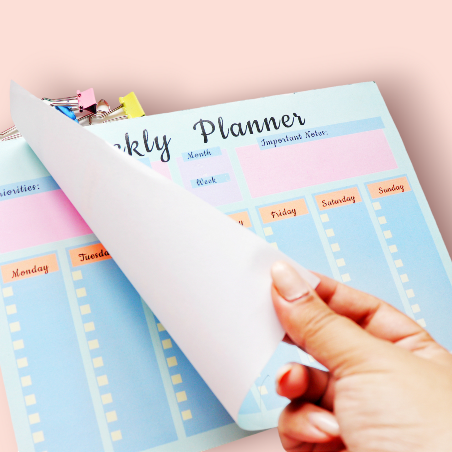 Weekly Planner Pad