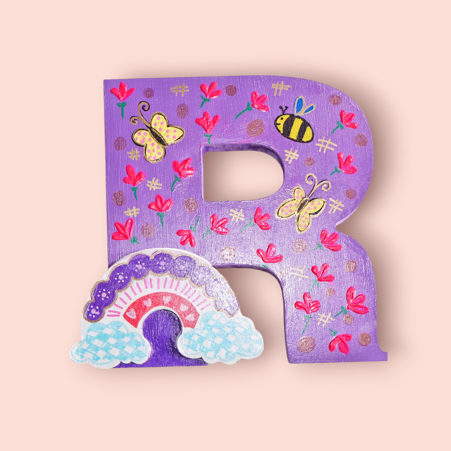 Wooden Painted Initials