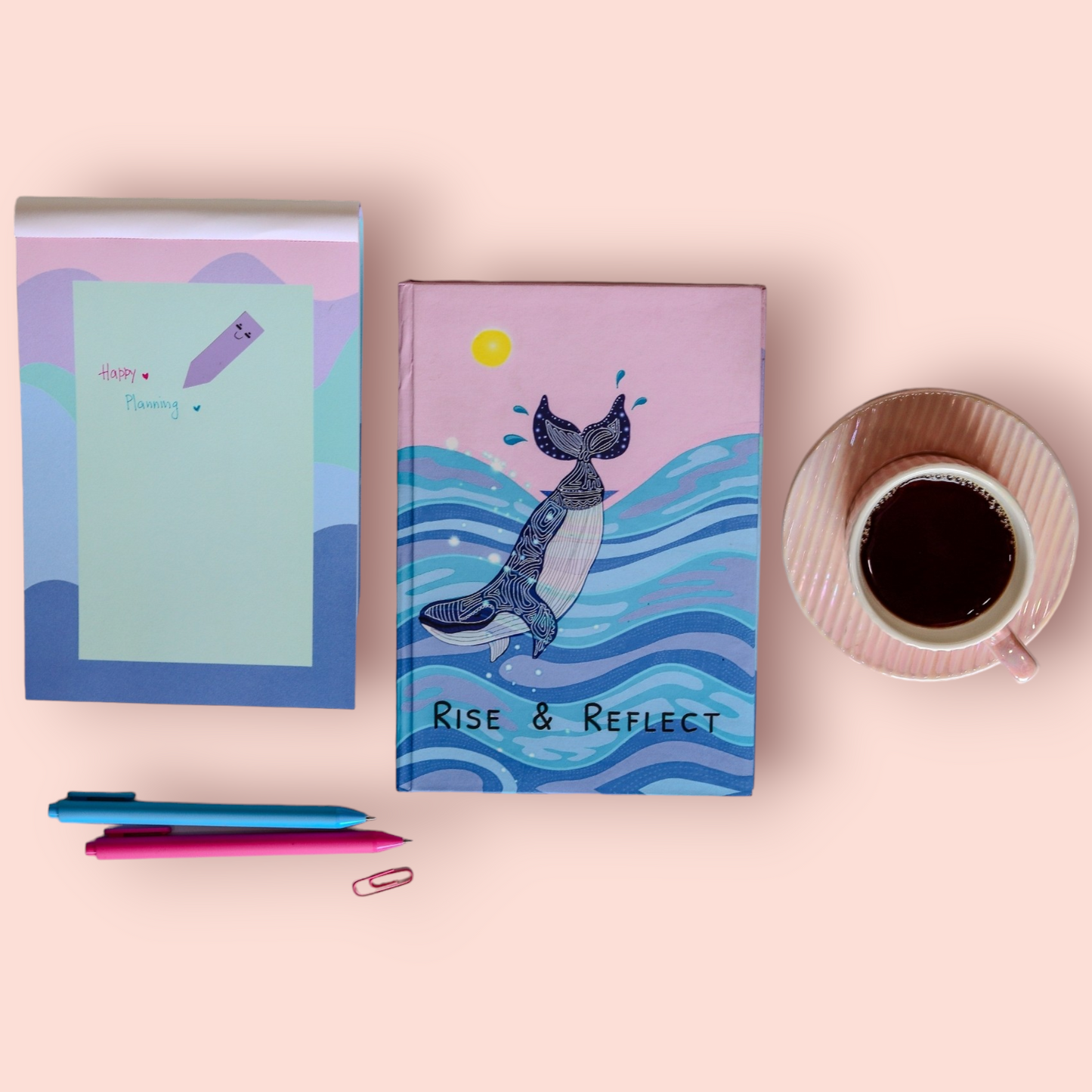 Undated Planner & Journal  WISE WHALE