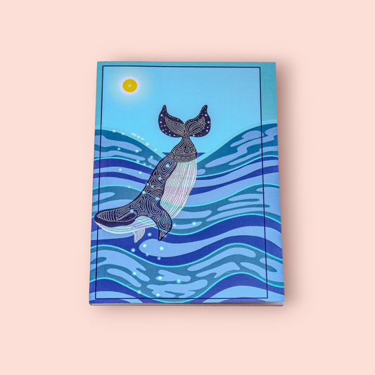 A5 Majestic Whale Notebook (Dots)