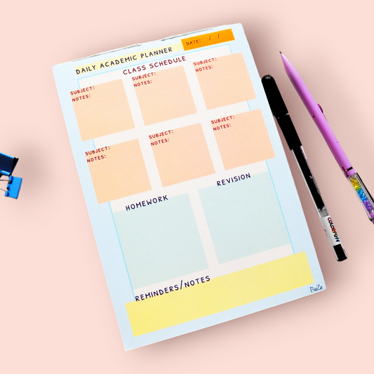 Academic Planner Pad
