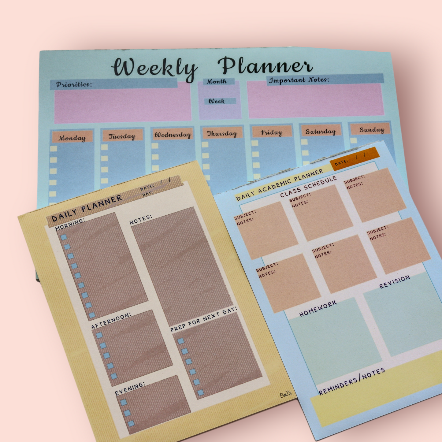 Academic Planner Pad